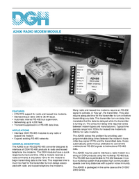 Thumbnail of document Data Sheet - A2400 RS232/RS485 Converter